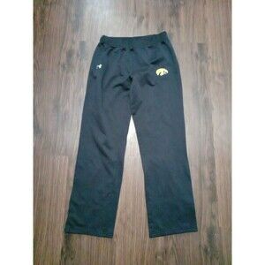 Iowa Hawkeyes Under Armour Sweatpants Women's Size Medium Black Athletic Logo